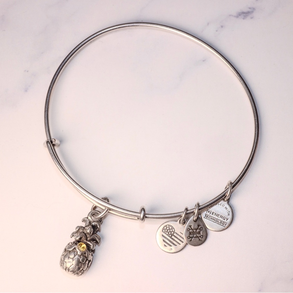 Alex and Ani Pineapple Charm Bangle